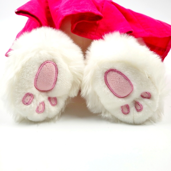 Build A Bear White Bunny Wearing a Skirt & Shirt with Superman Logo on it - Picture 3 of 10